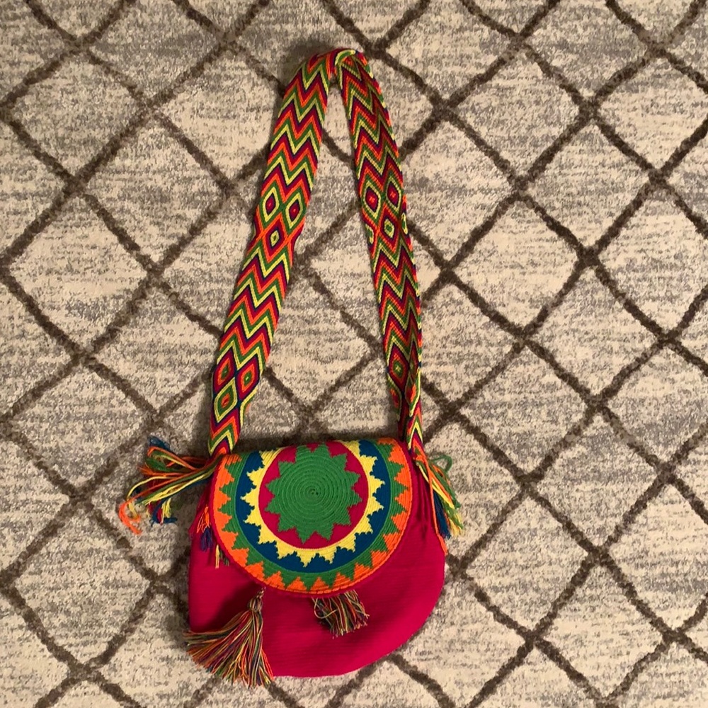 Colorful Wayuu crossbody bag. NWOT.